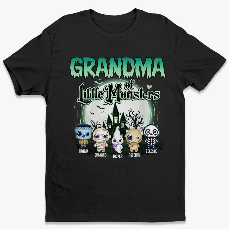 Grandma Of These Little Monsters - Personalized Unisex T-Shirt, Hoodie, Sweatshirt - Gift For Grandma, Gift For Grandparents, Halloween Gift