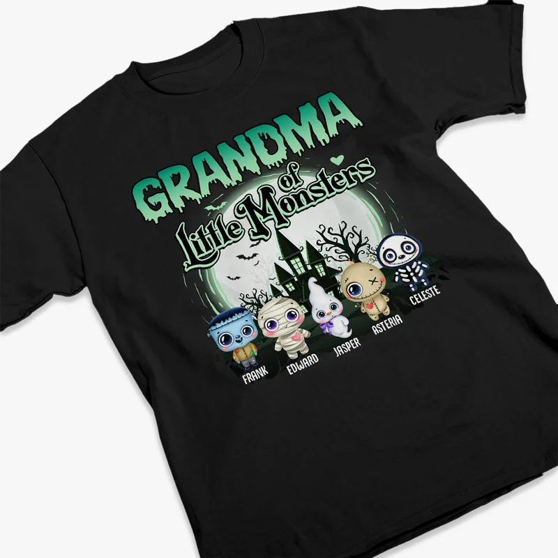 Grandma Of These Little Monsters - Personalized Unisex T-Shirt, Hoodie, Sweatshirt - Gift For Grandma, Gift For Grandparents, Halloween Gift