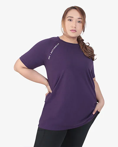 Raven Short Sleeve Sports Tee - Purple