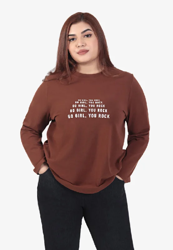 Represent WOMEN'S DAY Long Sleeve Tee - Brown