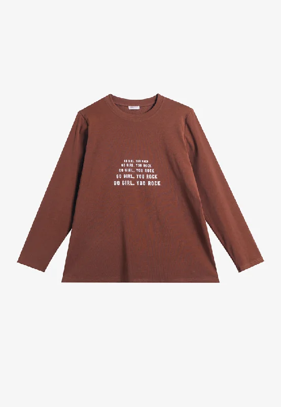 Represent WOMEN'S DAY Long Sleeve Tee - Brown