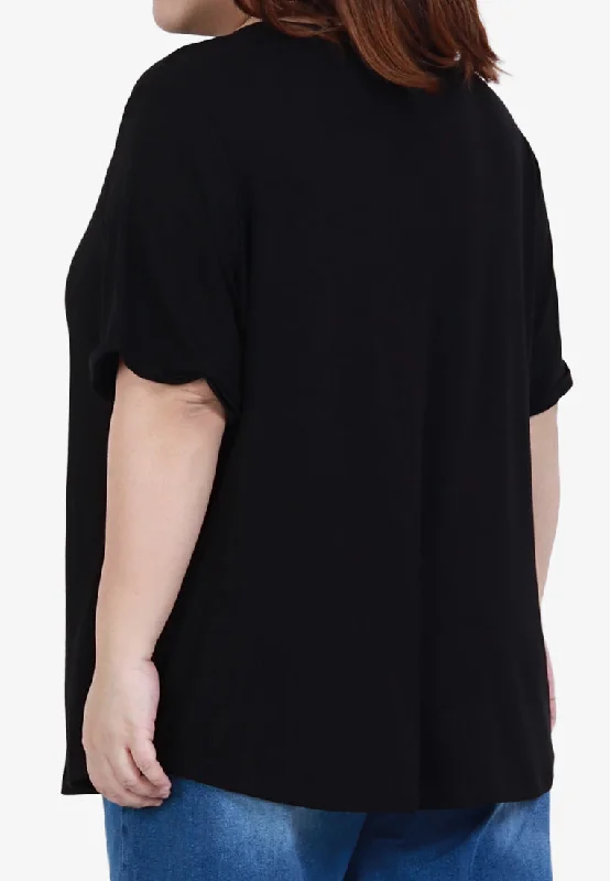 Shyna Super Soft & Light Short Sleeve Tee - Black