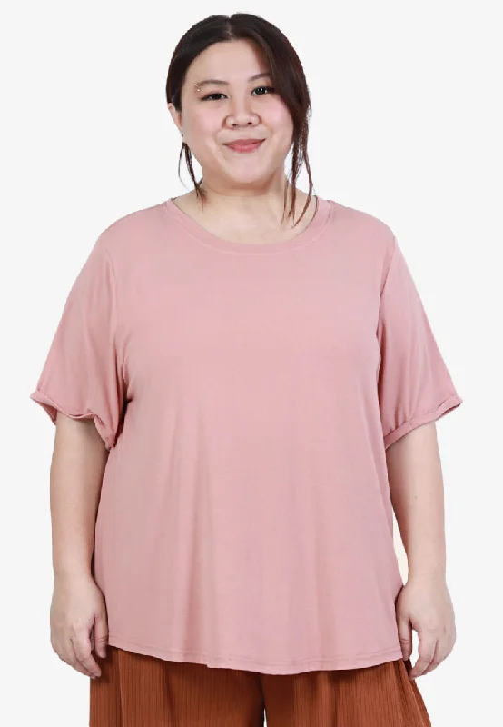 Shyna Super Soft & Light Short Sleeve Tee - Pink