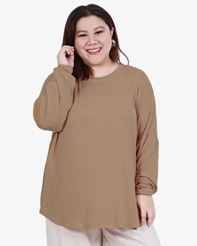 Lowrie Super Soft & Light Long Sleeve Tee - Brown