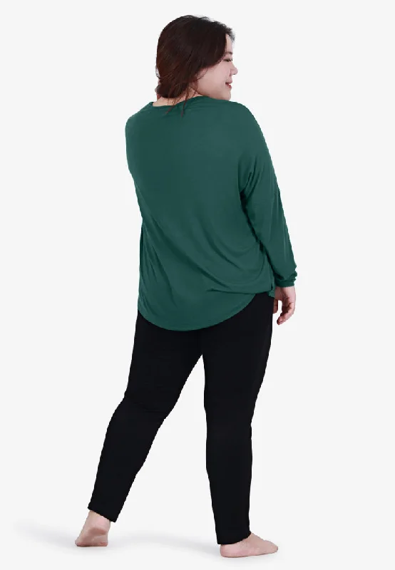 Lowrie Super Soft & Light Long Sleeve Tee - Dark Green