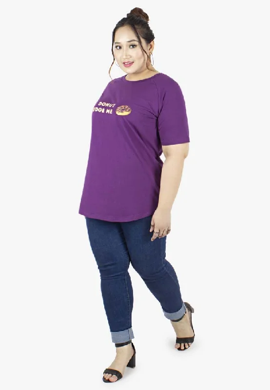 Donut Short Sleeve Tee - Purple