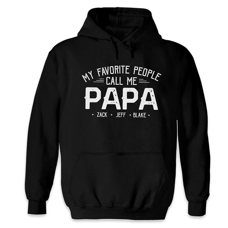 My Beloved People Call Me Papa - Family Personalized Custom Unisex T-shirt, Hoodie, Sweatshirt - Father's Day, Birthday Gift For Grandpa