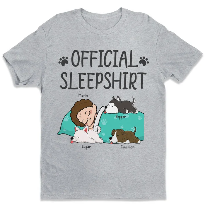 Official Sleepshirt - Dog Personalized Custom Unisex T-shirt, Hoodie, Sweatshirt - Christmas Gift For Pet Owners, Pet Lovers