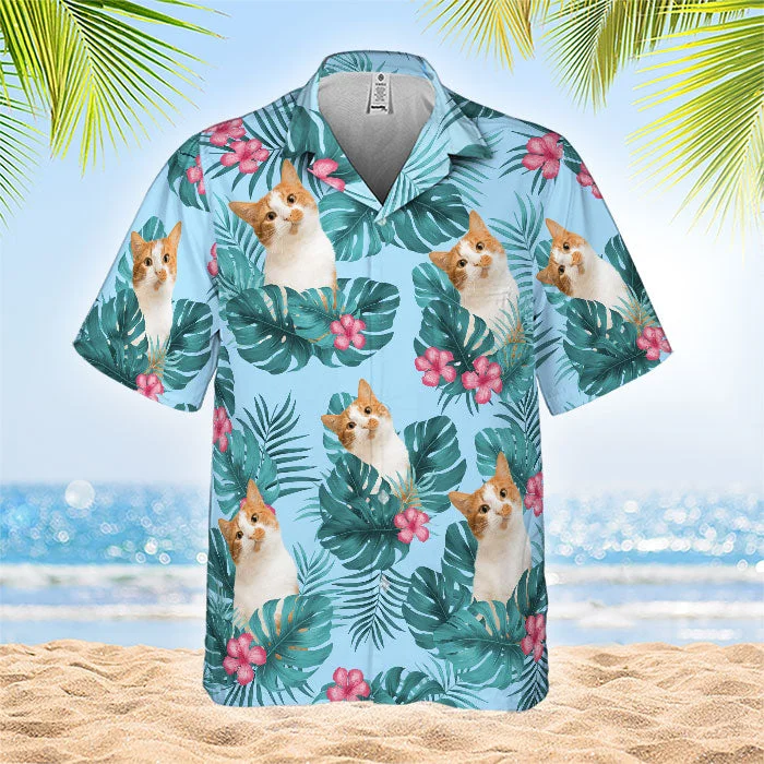 Summer With Pet - Personalized Hawaiian Shirt - Upload Image, Gift For Pet Lovers