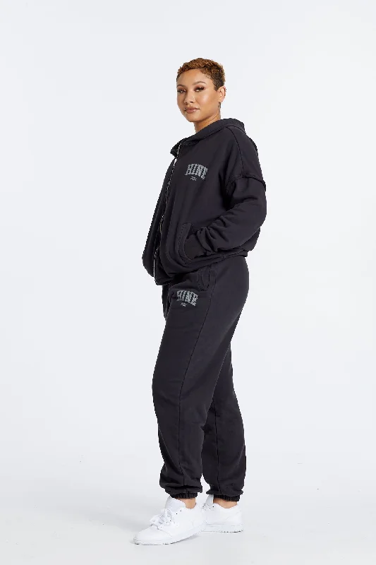 OVERSIZED WASHED TRACKPANTS ONYX