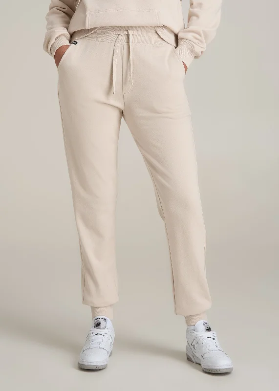 Wearever 2.0 French Terry Jogger for Tall Women in Light Stone