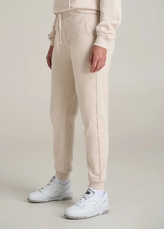 Wearever 2.0 French Terry Jogger for Tall Women in Light Stone