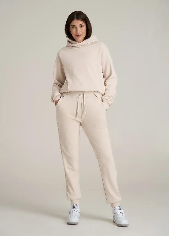 Wearever 2.0 French Terry Jogger for Tall Women in Light Stone