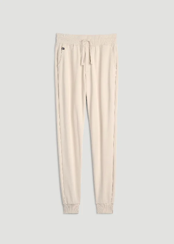 Wearever 2.0 French Terry Jogger for Tall Women in Light Stone