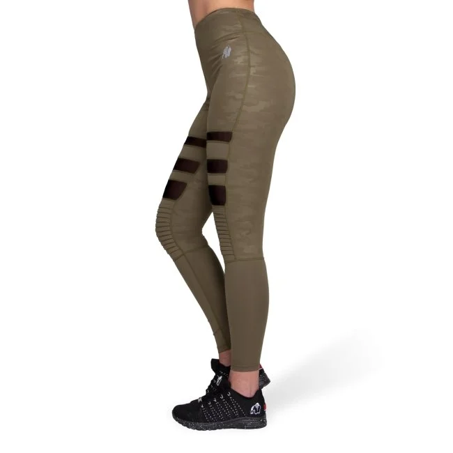 Gorilla Wear Savannah Biker Tights - Army Green Camo