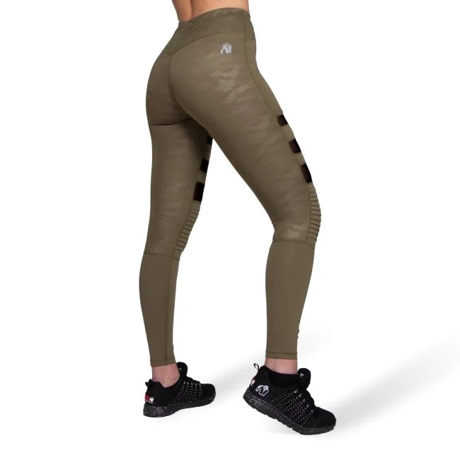 Gorilla Wear Savannah Biker Tights - Army Green Camo