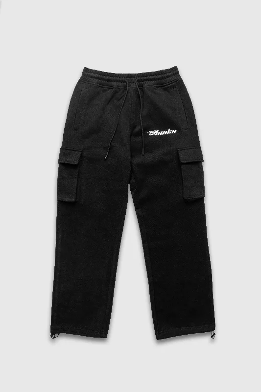 MENS FLEECE CARGOS - ONYX