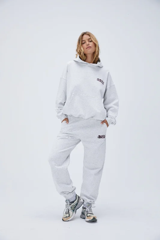 Retro Sport Sweatpants - Light Grey Melange