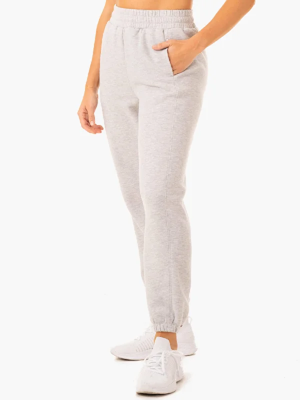 Sideline Track Pants - Grey Marl