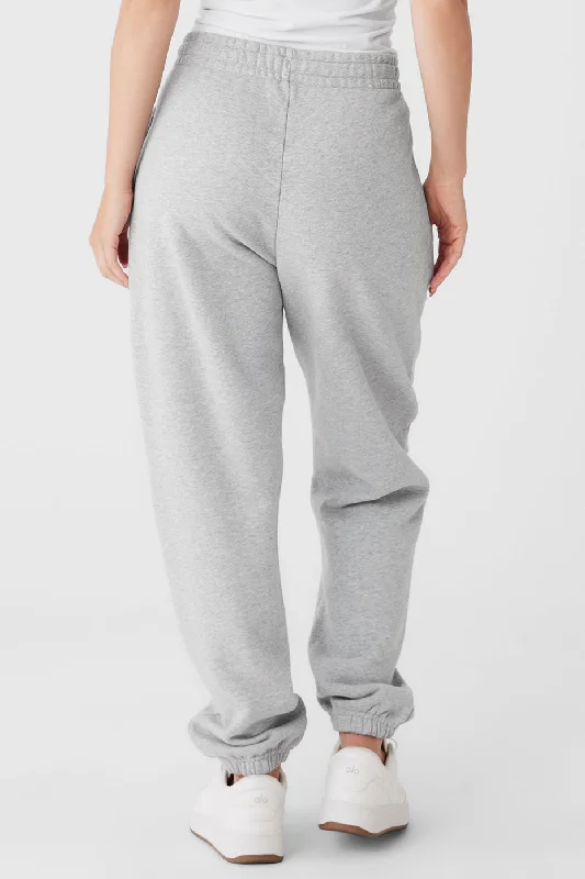 Cuffed Renown Heavy Weight Sweatpant - Athletic Heather Grey