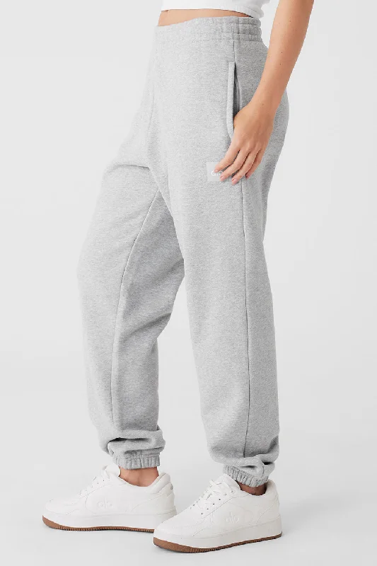 Cuffed Renown Heavy Weight Sweatpant - Athletic Heather Grey