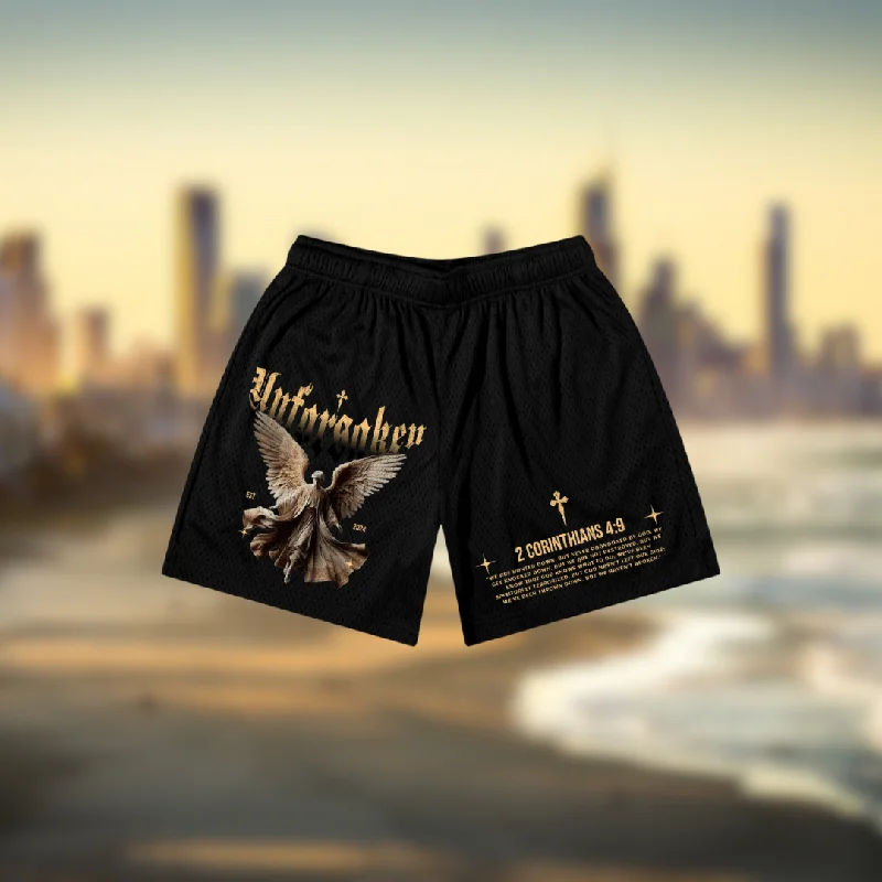 UNFORSAKEN 123 “UNBROKEN” Mesh Shorts