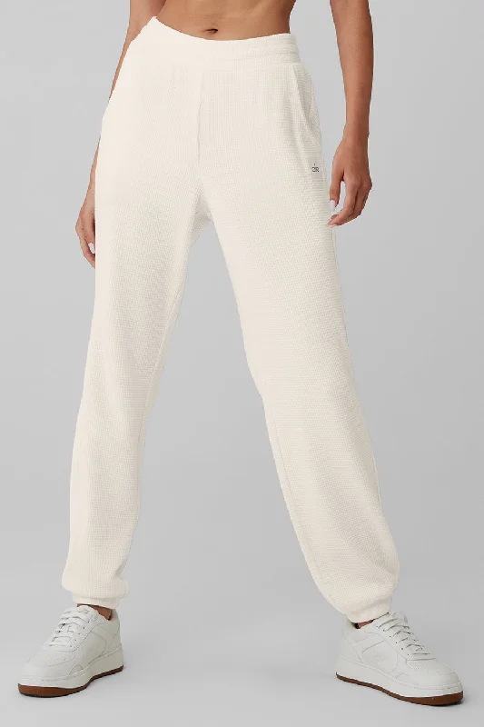 Waffle Weekend Escape Jogger - Ivory