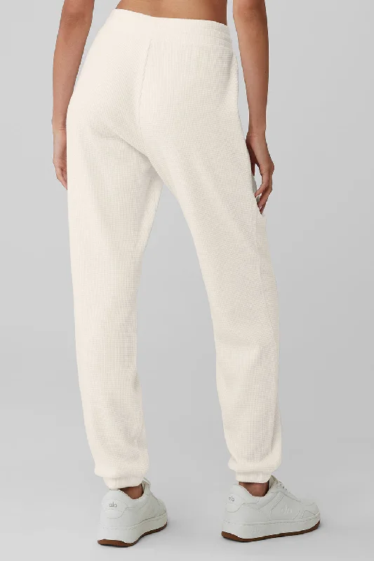 Waffle Weekend Escape Jogger - Ivory