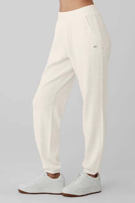 Waffle Weekend Escape Jogger - Ivory