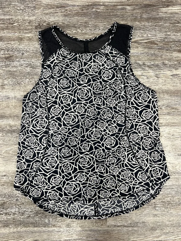 Black & White Athletic Tank Top Lululemon, Size L