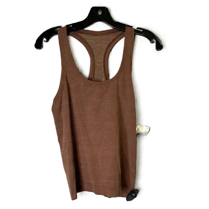 Brown Athletic Tank Top By Lululemon, Size: 8