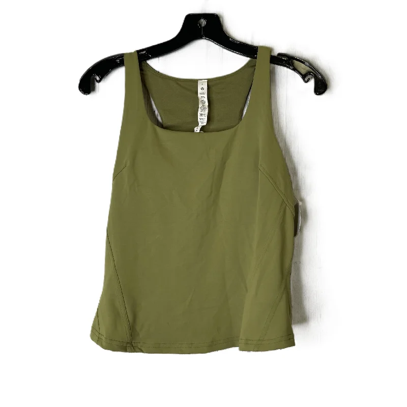 Green Athletic Tank Top By Lululemon, Size: 8