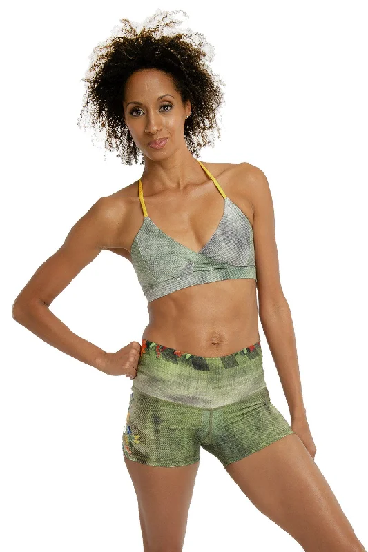 NiyamaSOL Sioux Criss Cross Yoga Crop Top