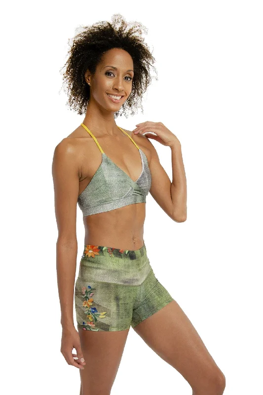 NiyamaSOL Sioux Criss Cross Yoga Crop Top