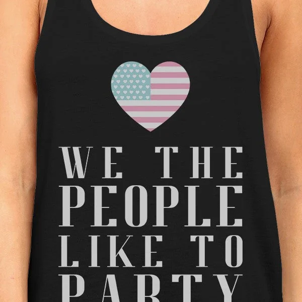 We The People Womens Funny Graphic 4th Of July Sleeveless T-Shirt