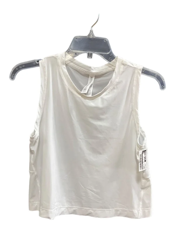 White Athletic Tank Top Athleta, Size Xxs