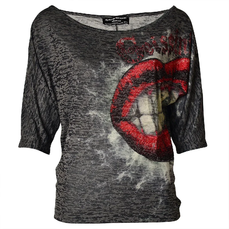 Damen T-Shirt RED LIPS