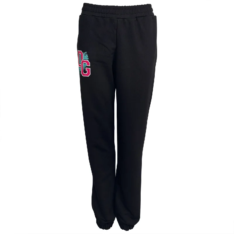 Stripe Jogginghose Schwarz Pink