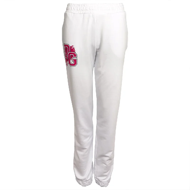 Stripe Jogginghose Weiß Pink