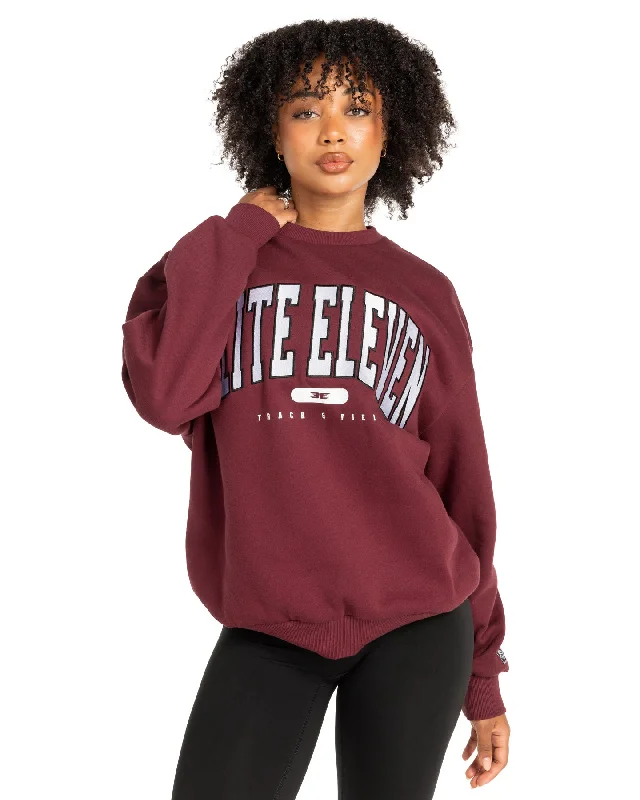 Track & Field Crewneck - Burgundy