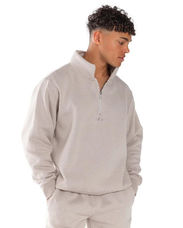 Classic 1/4 Zip - Taupe