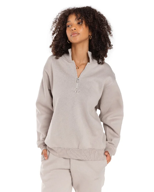 Classic 1/4 Zip - Taupe