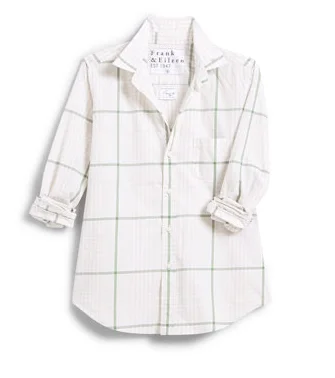 Barry Tailored Button Up Shirt Green Multi Check