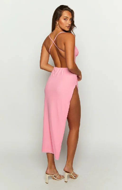 Elister Pink Maxi Dress