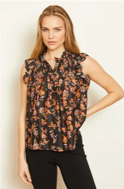 Evelyn Folk Art Fleur Top