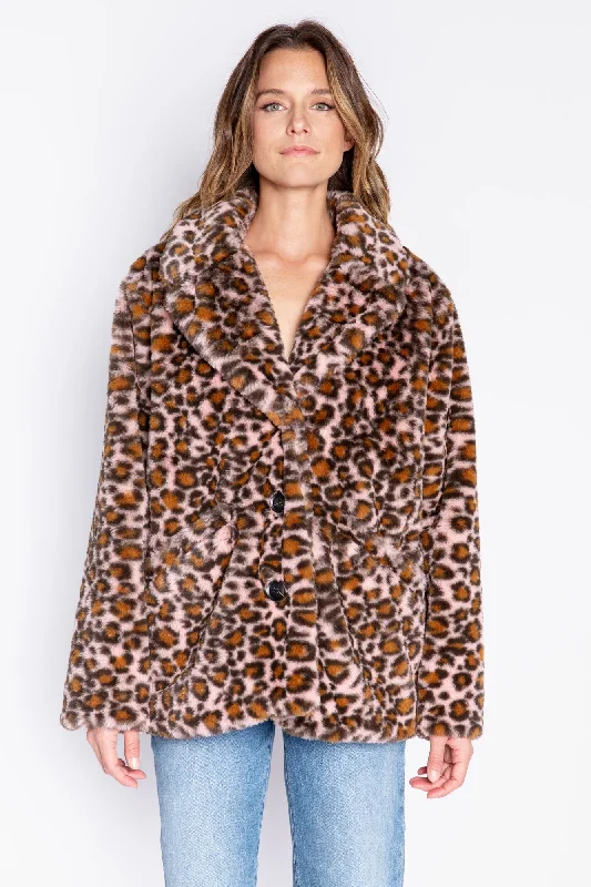 Faux Fur Cheetah Jacket