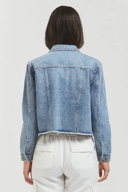 Jeannie Cropped Denim Jacket