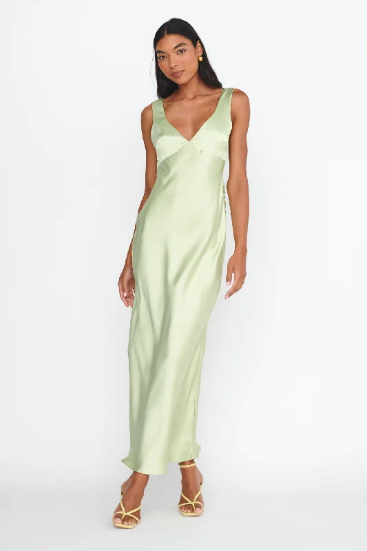 Jelena Draped Back Maxi Dress Apple