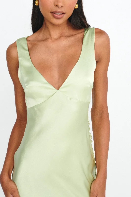 Jelena Draped Back Maxi Dress Apple