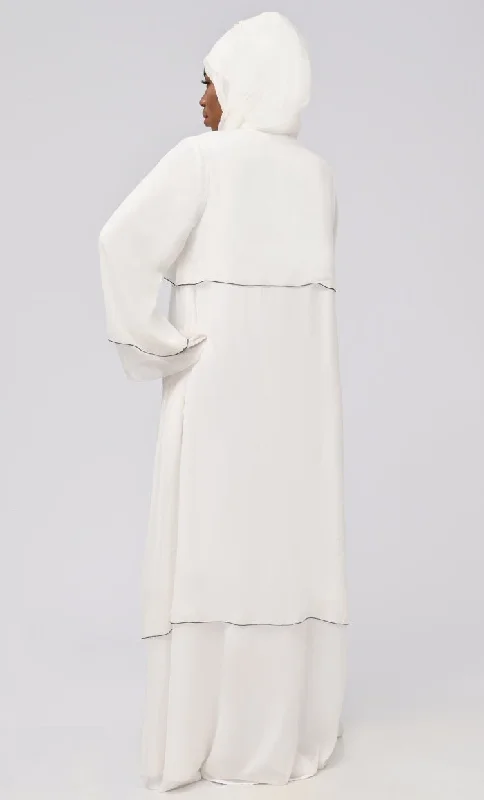 Maghrib Modest Tiered Detailing Prayer Dress For Women